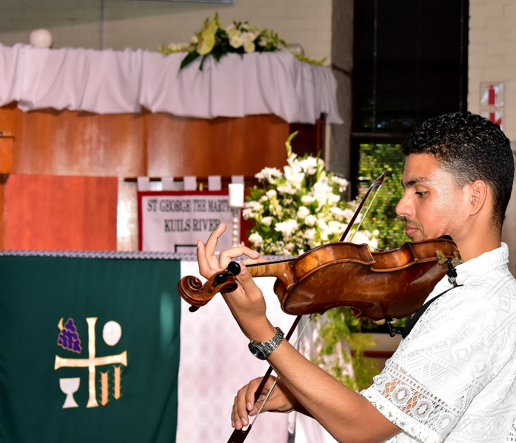 St. Luke’s Chorale 2024 concert preparation photograph