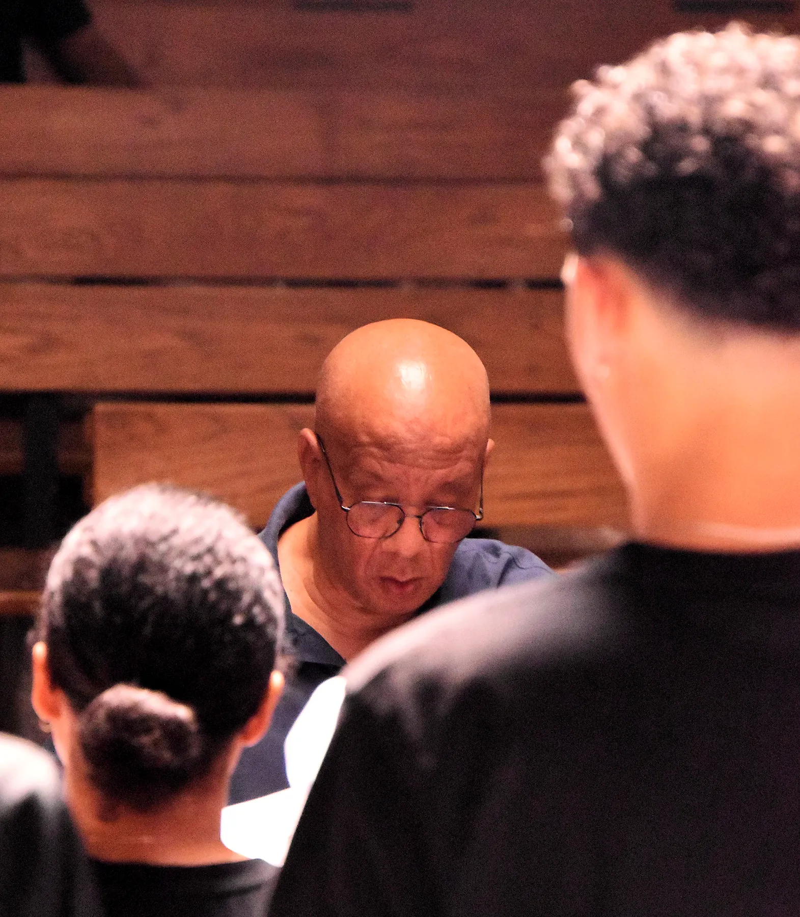 St. Luke’s Chorale 2024 concert preparation photograph