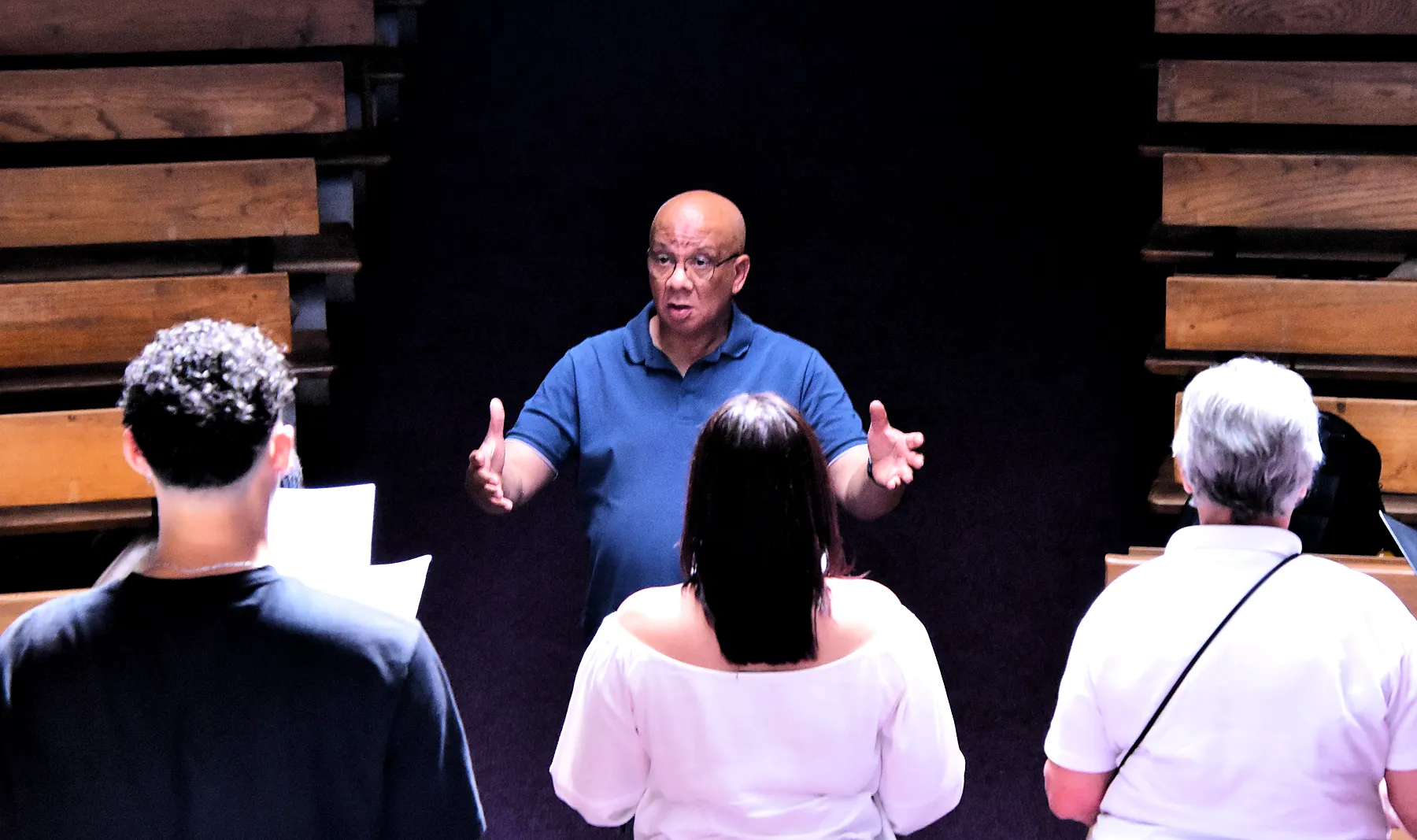 St. Luke’s Chorale 2024 concert preparation photograph