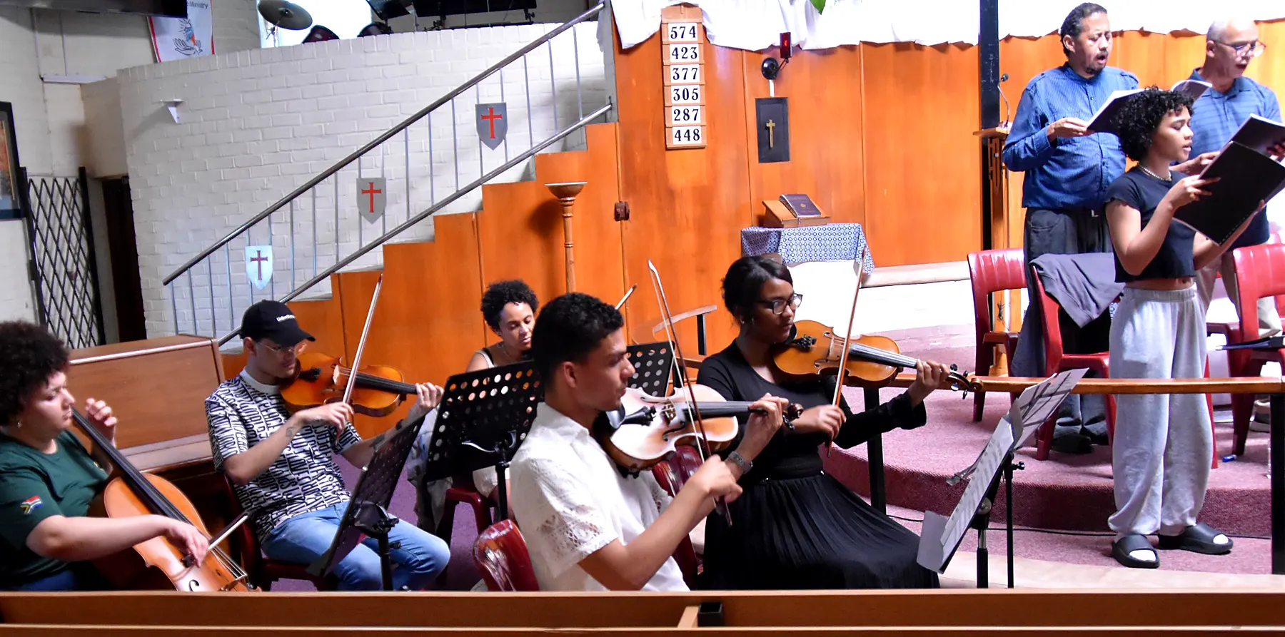 St. Luke’s Chorale 2024 concert preparation photograph