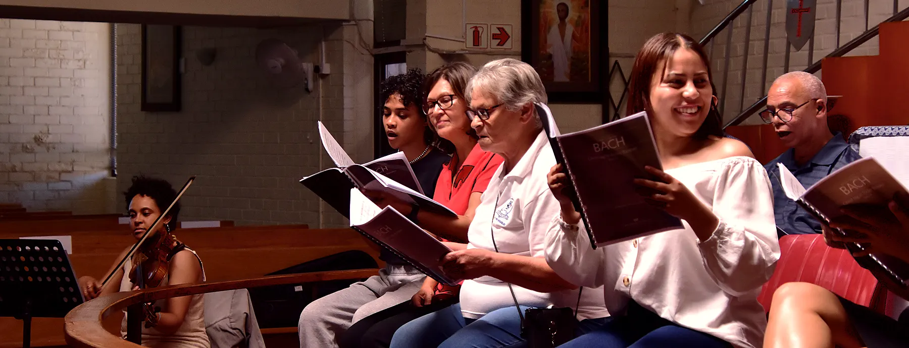St. Luke’s Chorale 2024 concert preparation photograph