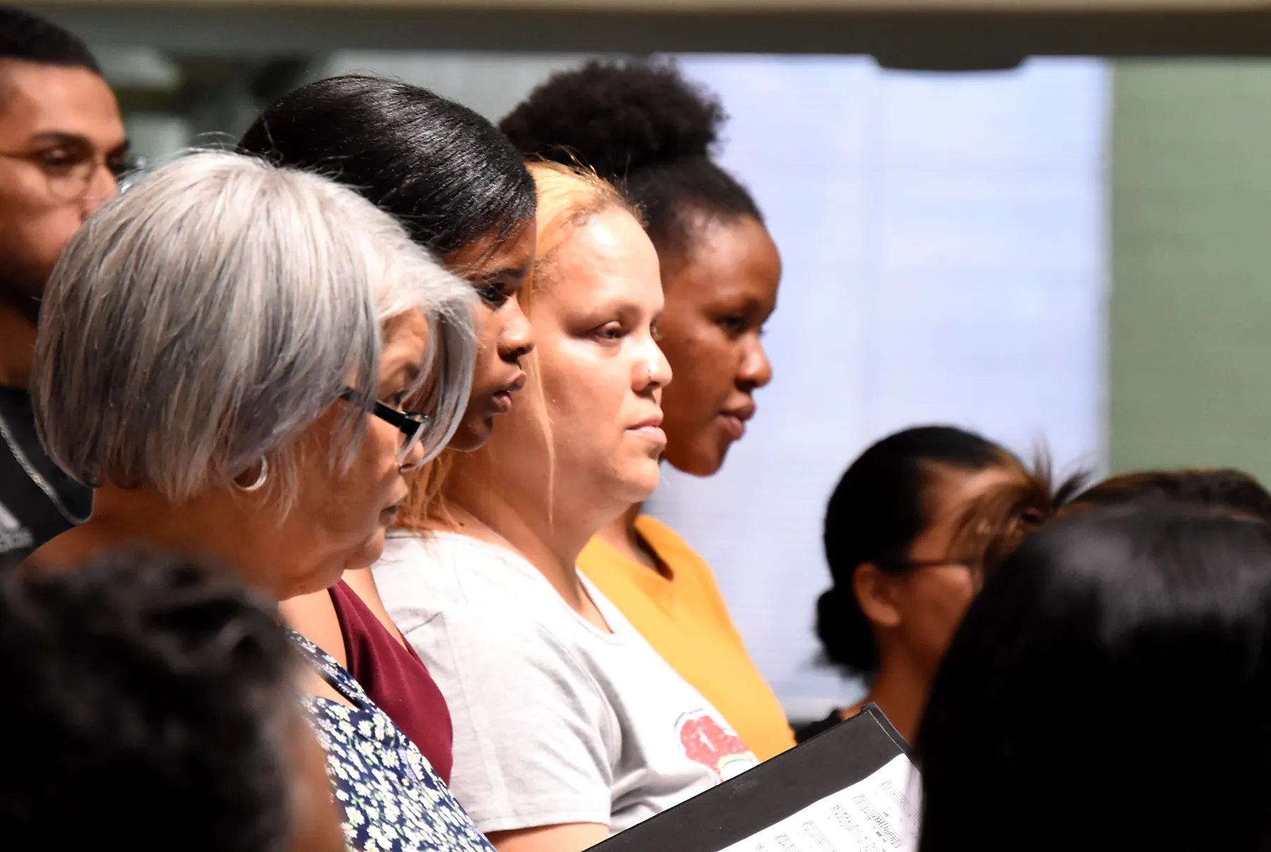 St. Luke’s Chorale 2024 concert preparation photograph