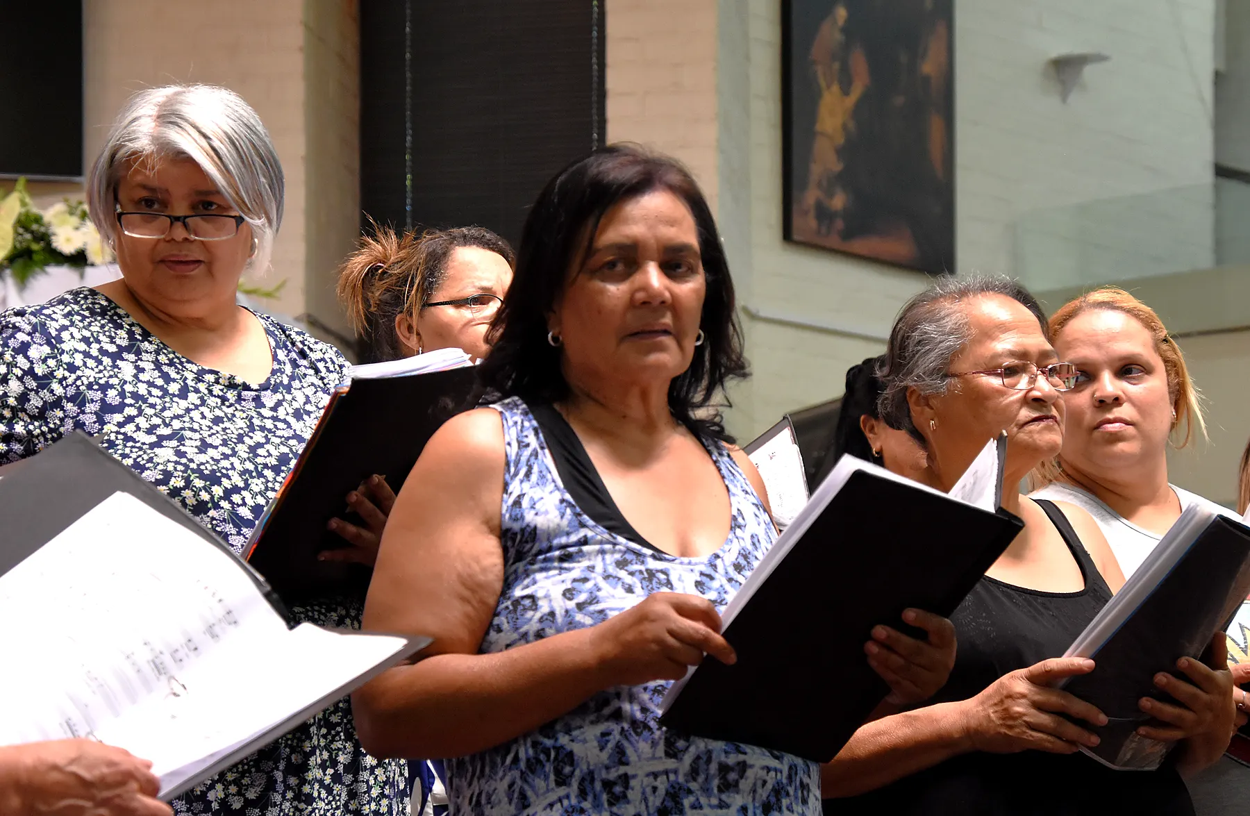 St. Luke’s Chorale 2024 concert preparation photograph