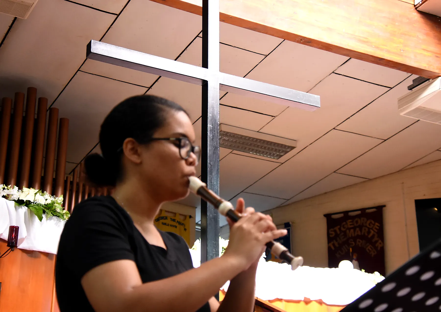 St. Luke’s Chorale 2024 concert preparation photograph