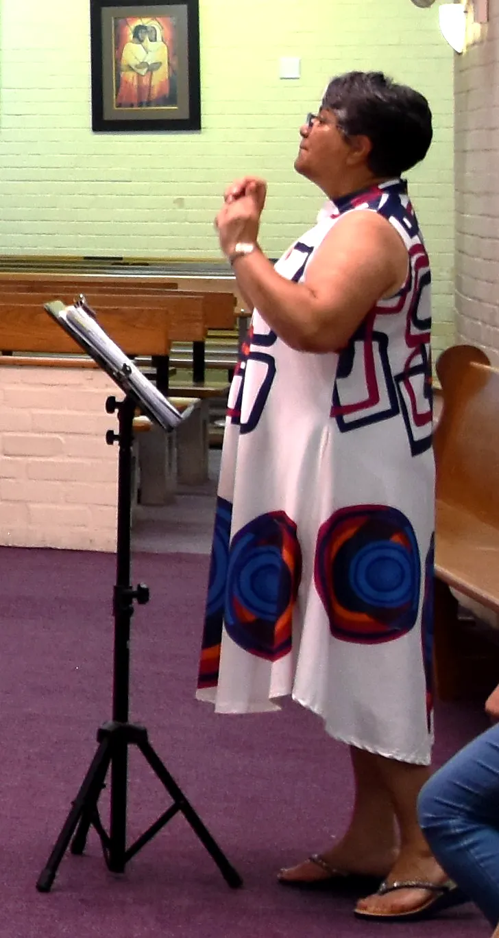St. Luke’s Chorale 2024 concert preparation photograph