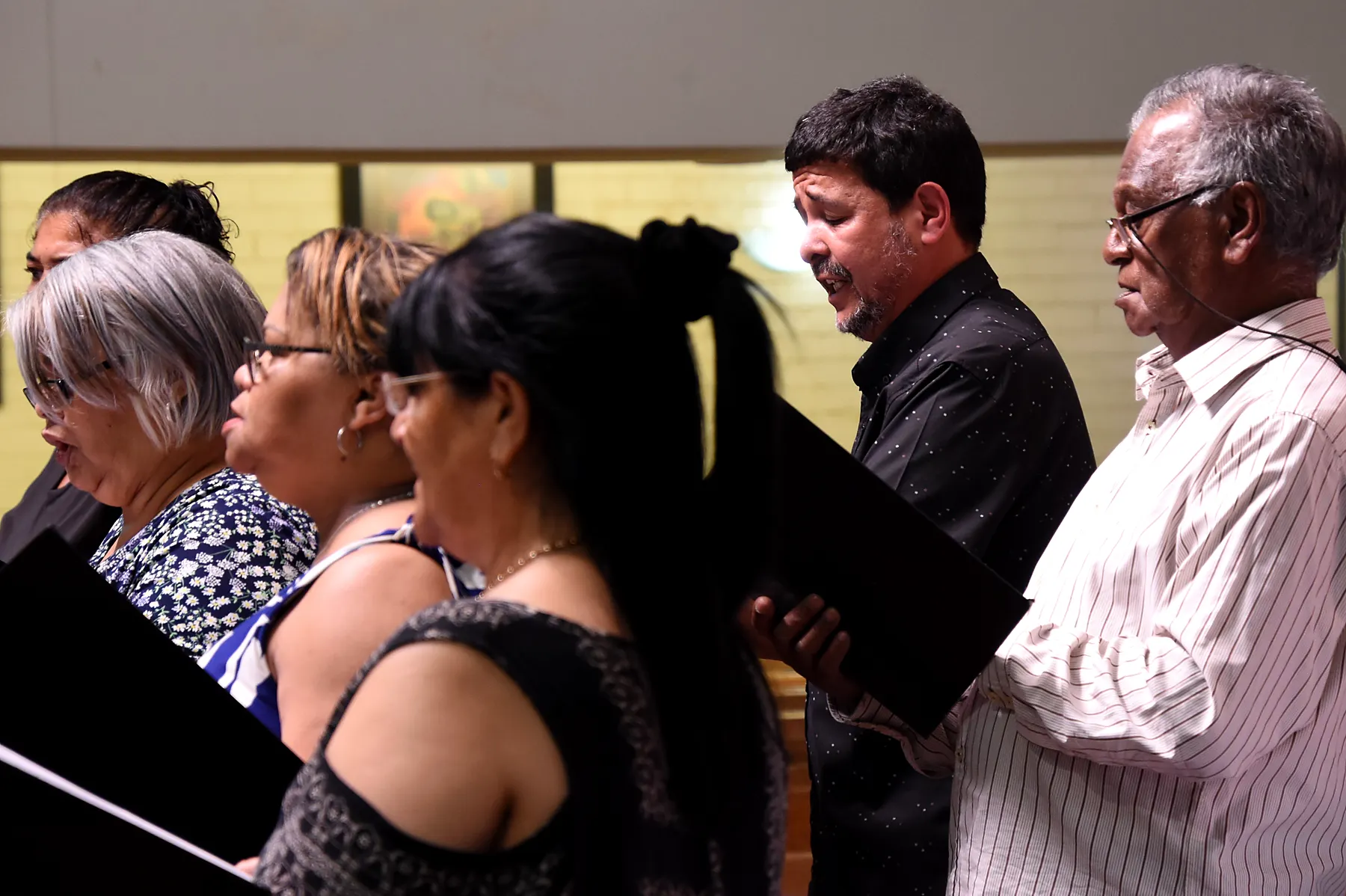 St. Luke’s Chorale 2024 concert preparation photograph