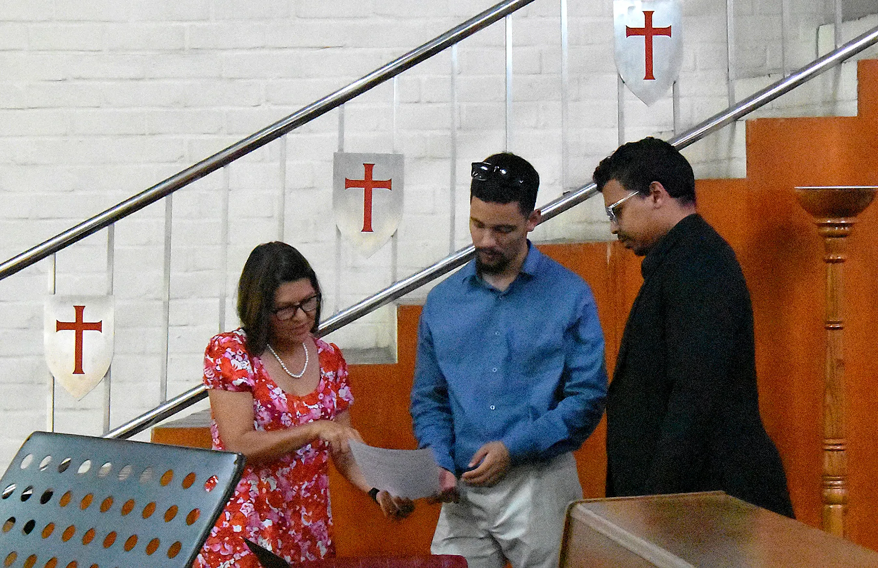 St. Luke’s Chorale 2024 concert preparation photograph