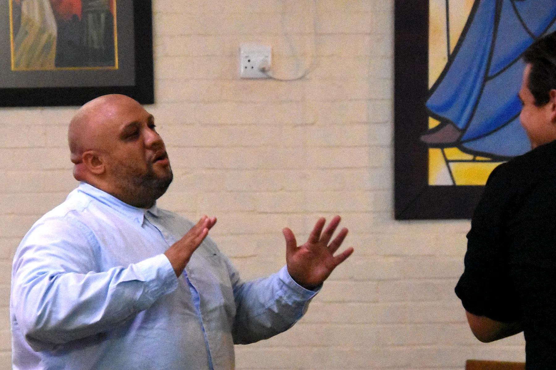 St. Luke’s Chorale 2024 concert preparation photograph