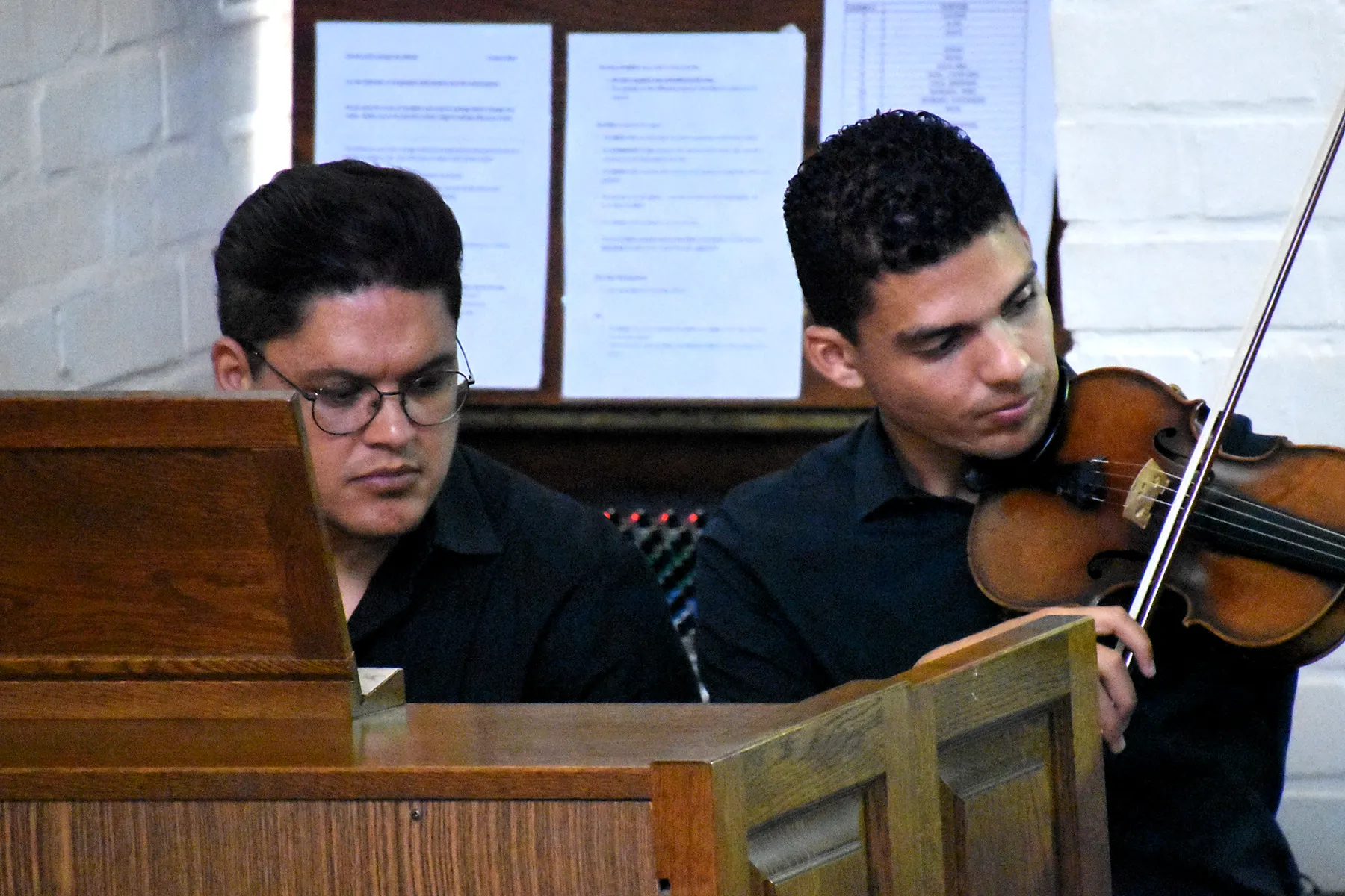 St. Luke’s Chorale 2024 concert preparation photograph