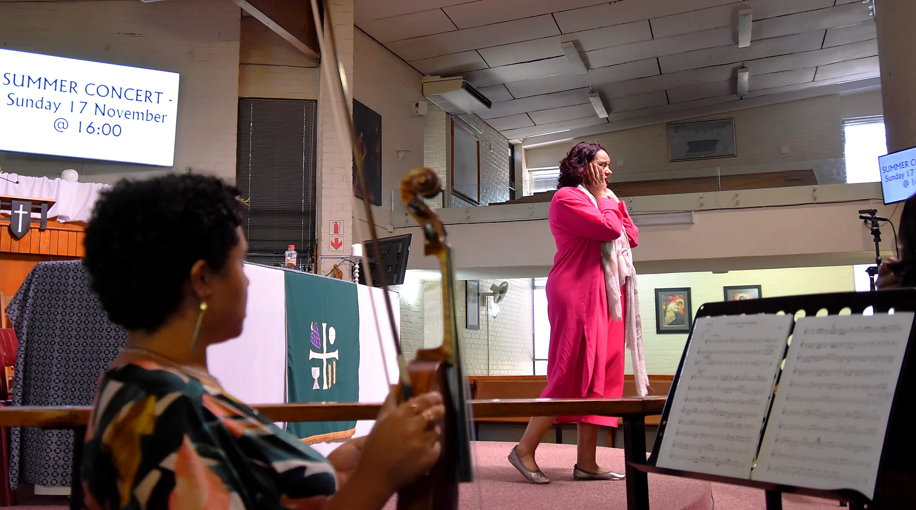 St. Luke’s Chorale 2024 concert preparation photograph