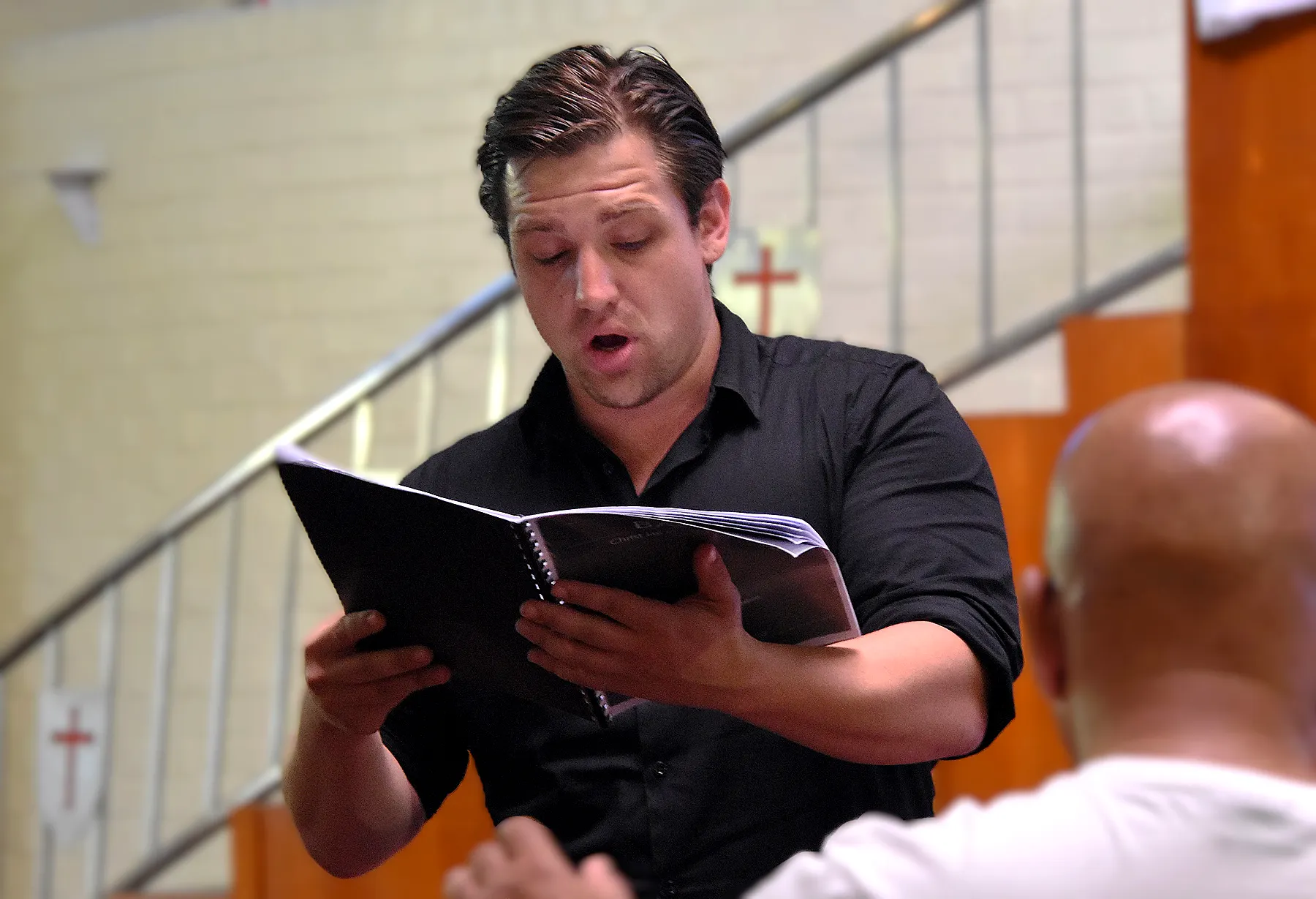 St. Luke’s Chorale 2024 concert preparation photograph