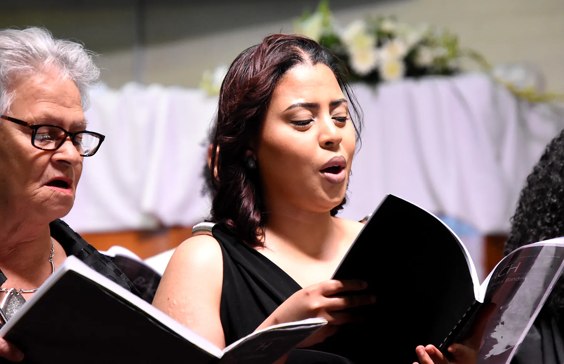 St. Luke’s Chorale 2024 concert preparation photograph