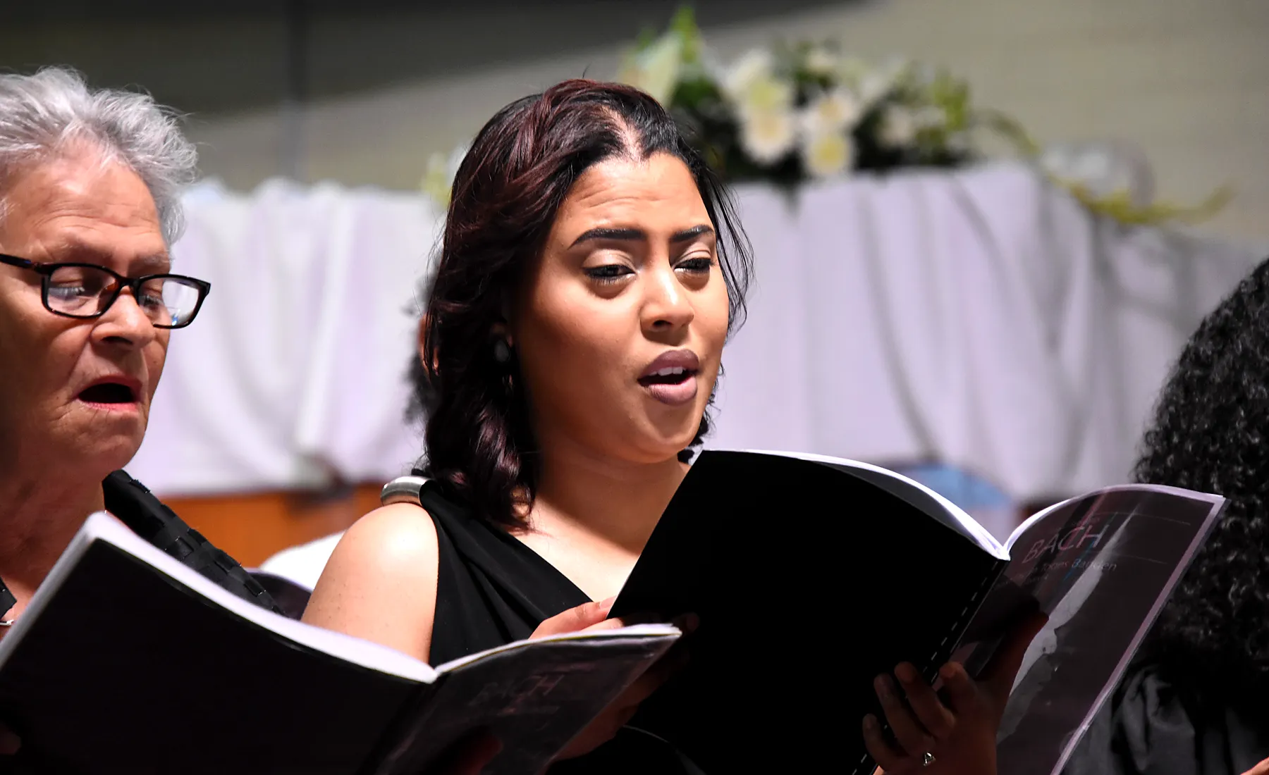 St. Luke’s Chorale 2024 concert preparation photograph